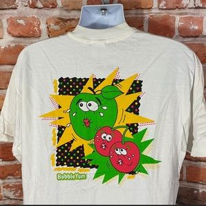 vintage Bubble Yum Sours shirt - sz XL - deadstock candy gum snack
